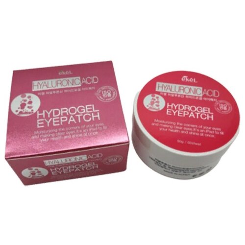 Ekel Патчи для кожи вокруг глаз Hyaluronic Acid Hydrogel Eye Patch, 60 шт. гидрогелевые патчи ekel hydrogel eye patch hyaluronic acid 60 шт