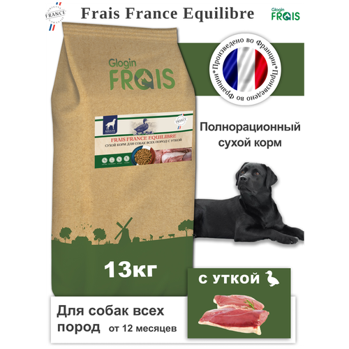 Сухой корм Frais France Equilibre для собак всех пород с уткой, 13кг
