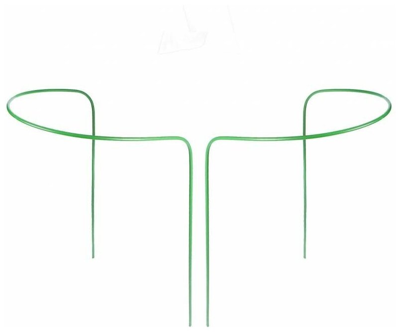 Кустодержатель Greengo 40х70 см, ножка 0.3 см, металл, зеленый, набор 2 шт. 4284828 - фотография № 1