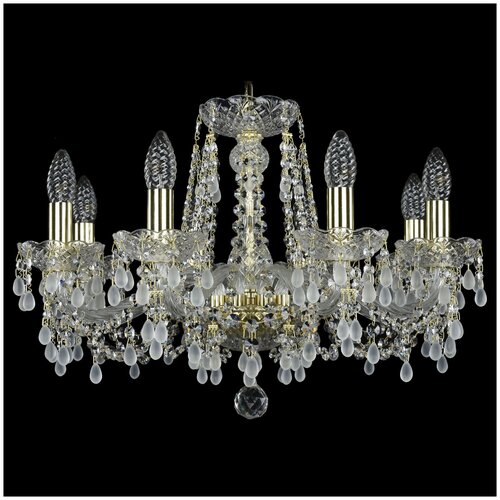 Люстра Bohemia Art Classic 11.24.8.200.Gd.V0300, E14, 320 Вт, кол-во ламп: 8 шт., цвет: золотой