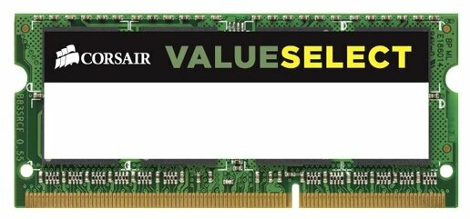 Оперативная память Corsair ValueSelect 8 ГБ DDR3L 1600 МГц SODIMM CL11 CMSO8GX3M1C1600C11