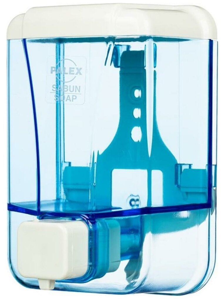 Диспенсер для жидкого мыла Palex 3420-1, 500мл, пластик синий прозрачный