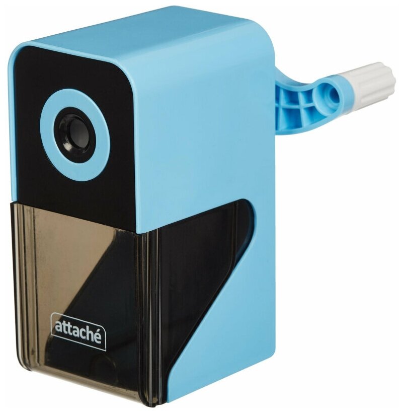 Точилка механическая Attache Bright Colours, авто-фиксация карандаша, голубой