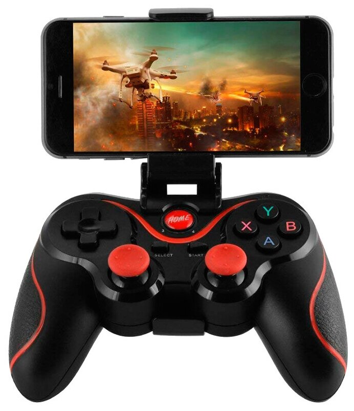 Беспроводной геймпад GEN GAME X3 Bluetooth черный/красный