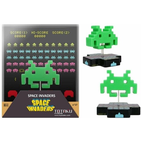 Фигурка TOTAKU Collection: Space Invaders - Alien 10 см (светится в темноте)