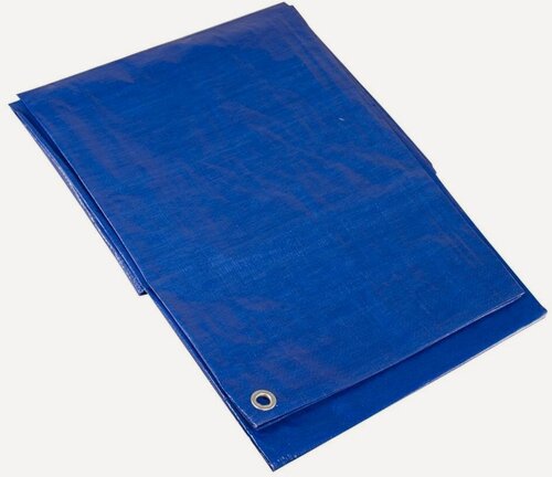 Изображение товара Тент-полог Форт, 8 х 12 м,110 г/м2, тарпаулин, с люверсами, укрывной, синий