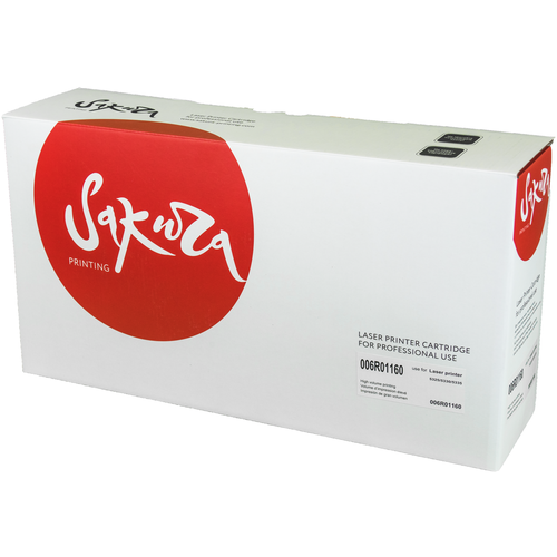 Картридж Sakura 006R01160, 30000 стр, черный чип hi black к картриджу xerox wc 5325 5330 5335 006r01160 toner bk 30k черный 30000 страниц