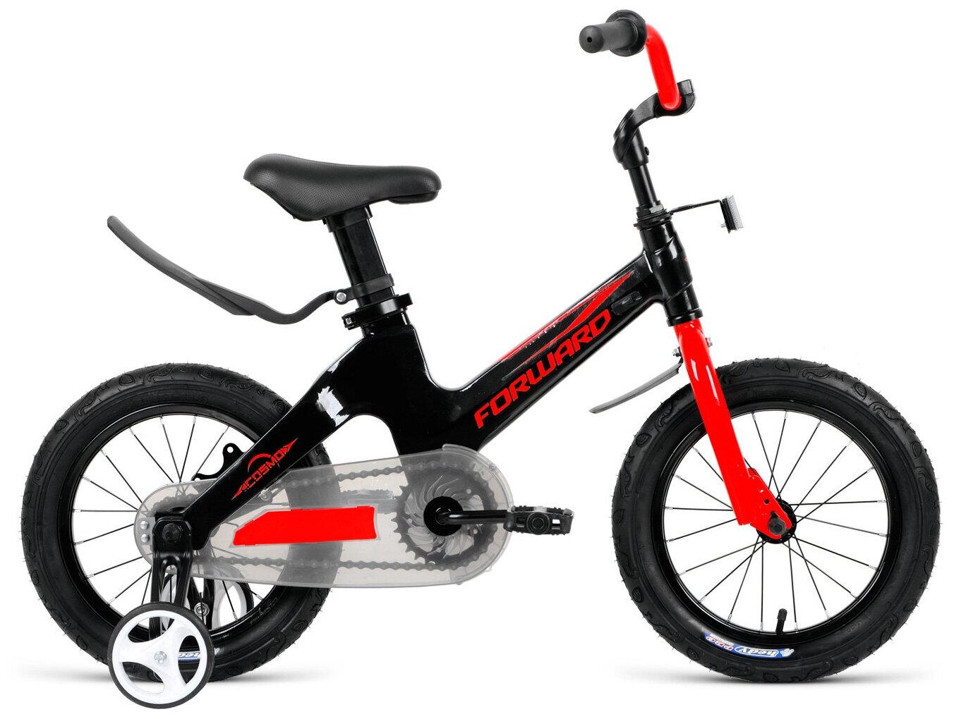 Велосипед 12 FORWARD COSMO 2022 черный/красный