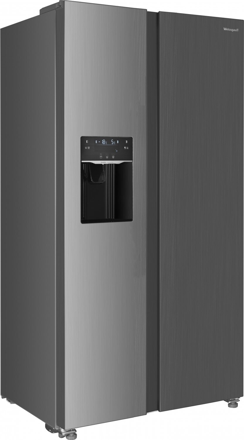 Холодильник двухкамерный Weissgauff Premium WSBS 695 NFX Inverter Ice Maker - фото №10