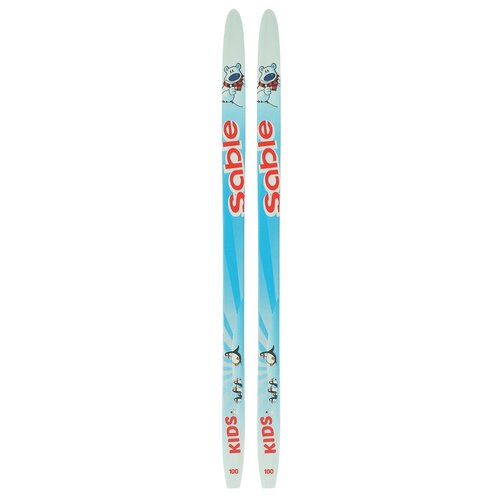 Лыжи пластиковые «бренд ЦСТ» step, 100 см, без креплений, с насечкой, цвета микс