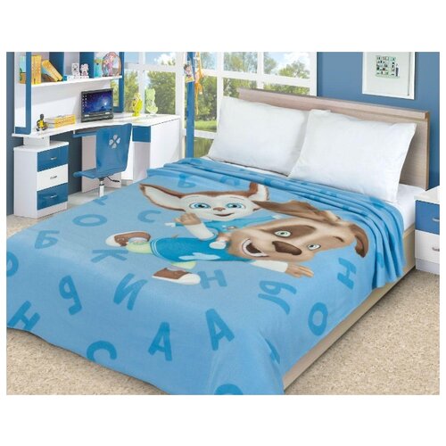 фото Плед barboskiny boys, детский, голубой размер 1.5 guten morgen