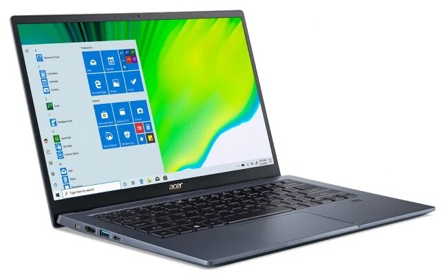 Ноутбук Acer Swift 3x SF314-510G-500R Intel Core i5 1135G7 2400MHz141920x10808GB512GB SSDDVD нетIntel Iris Xe Max 4GBWi-FiBluetoothEshell NXA0YER005 Blue