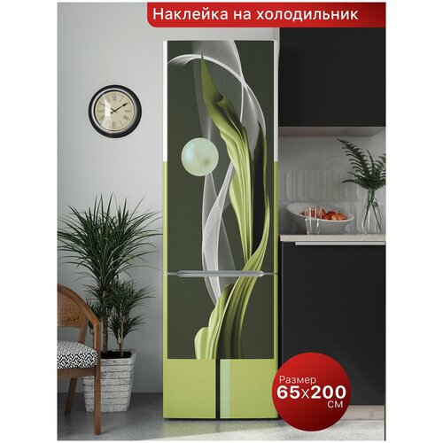 Интерьерная наклейка на холодильник 65х200 см. Самоклеящаяся пленка для мебели.