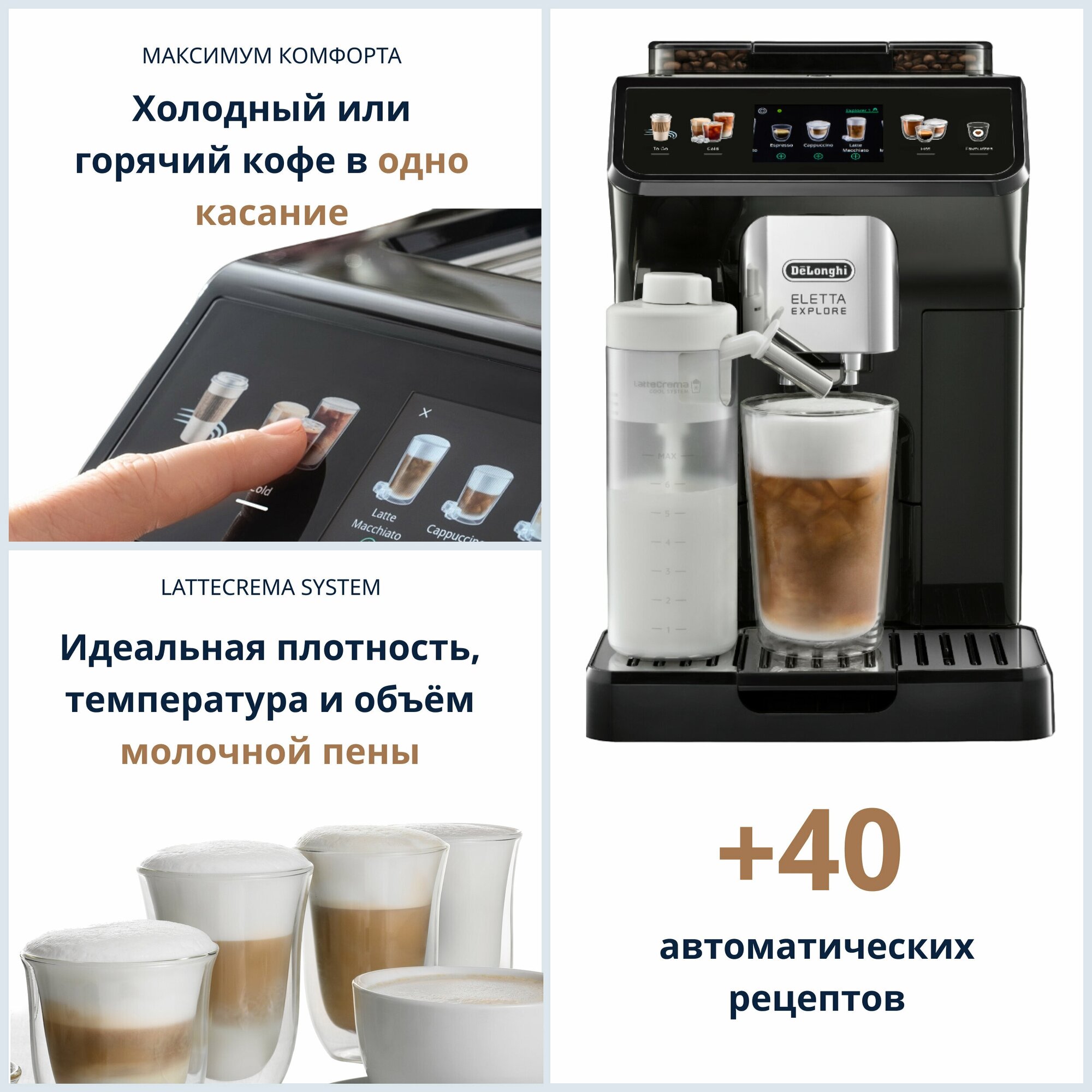 Кофемашина DeLonghi ECAM 450.55 - фото №3