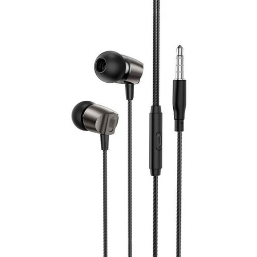 Наушники Borofone BM66 New sound вакуумные микрофон Jack 35 мм кабель 12 м чёрные 41200₽