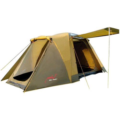 Палатка кемпинговая шестиместная MimirOutDoor X-ART1860, коричневый/желтый