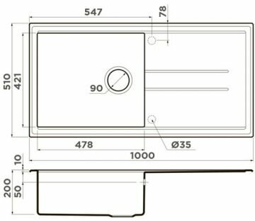 Мойка Omoikiri TEDORI 100 SA - фотография № 2