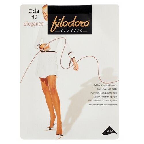 фото Колготки Filodoro Classic Oda Elegance 40 den, размер 4-L, antracite