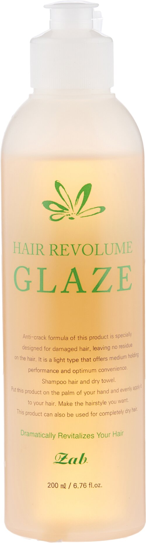 Zab Средство для глазирования волос Revolume Glaze, 200 мл, бутылка