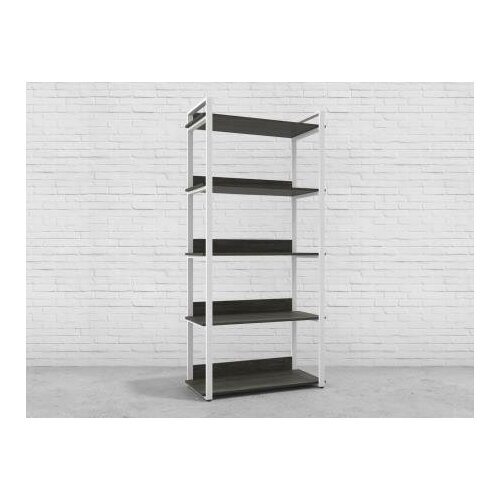 Стеллаж лофт BS 90-40 БЕЛ/Карбон