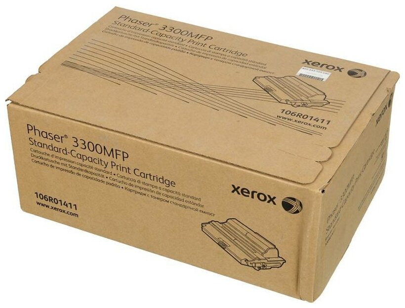 Картридж лазерный XEROX (106R01411) Phaser 3300, оригинальный, ресурс 4000 стр