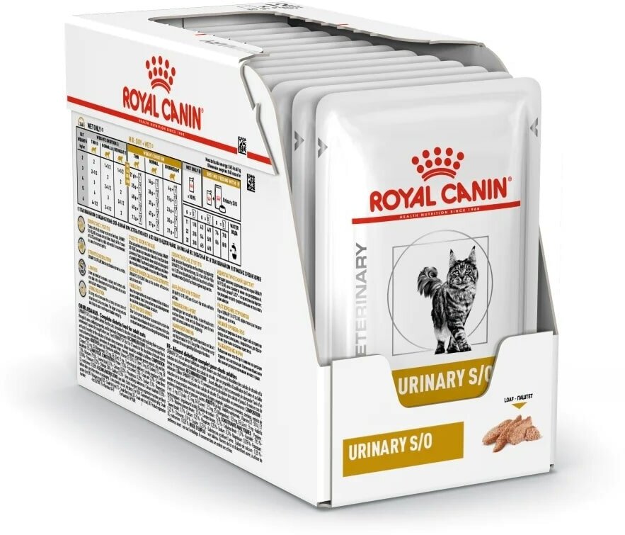 Корм Royal Canin Urinary S/O (паштет) для кошек при МКБ, 85 г x 12 шт - фотография № 2