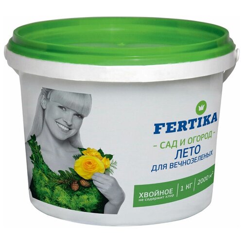 Удобрение FERTIKA Хвойное для вечнозеленых Лето, 1 л, 1 кг, 1 уп. удобрение fertika хвойное для вечнозеленых лето 1 л 1 кг количество упаковок 3 шт