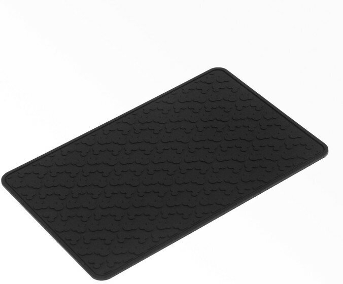 Коврик противоскользящий 20×13 см пиксели черный