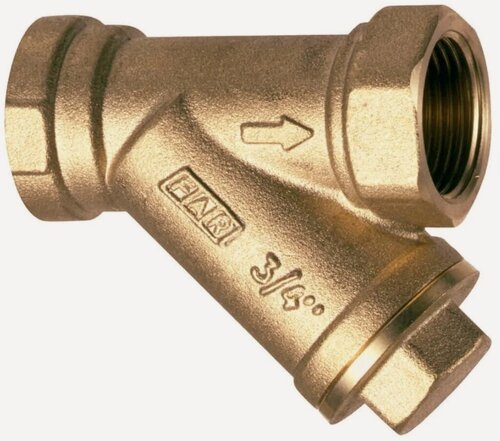 Изображение товара Фильтр-грязевик FAR косой 3/4' 300 мкм для грубой очистки (корпус латунь)