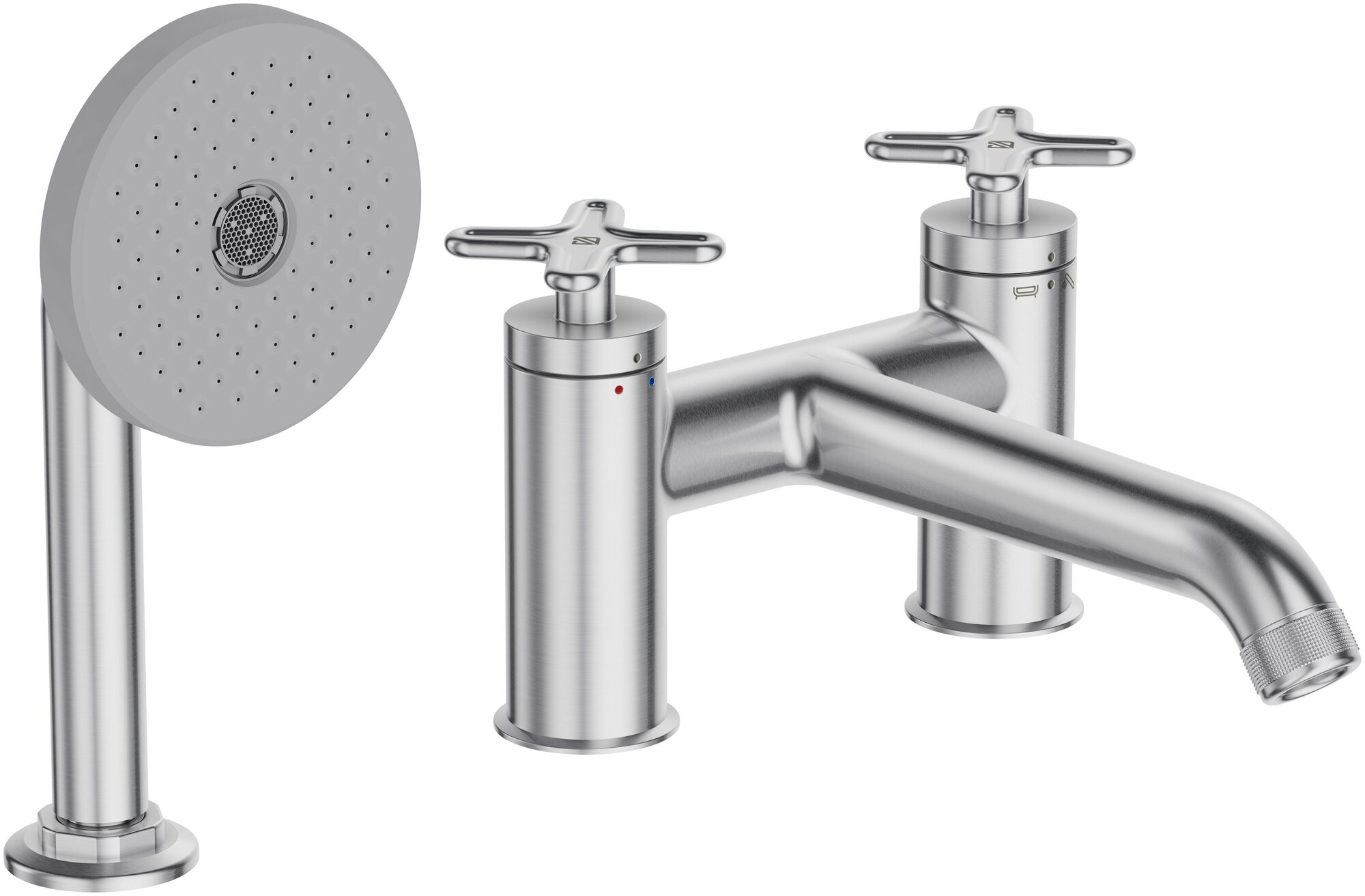 Смеситель для ванны и душа Jacob Delafon Nouvelle V хром матовый E78343-CAT