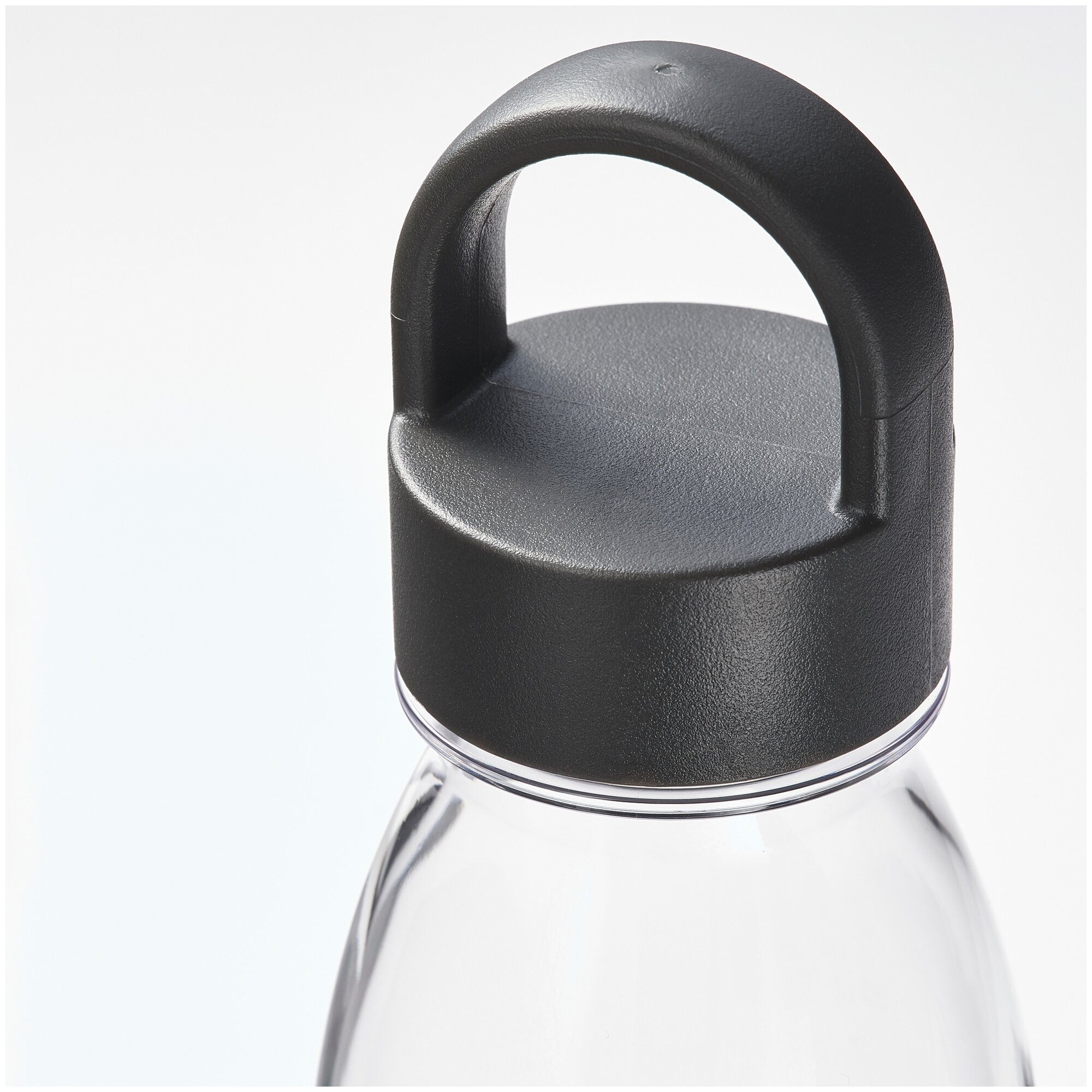 IKEA 365+ икеа/365+ бутылка для воды 0.7 л в полоску/темно-серый - фотография № 3