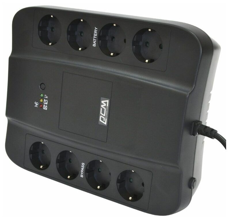 Резервный ИБП Powercom SPIDER SPD-650E черный 390 Вт