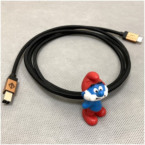 usb кабель little lab lake usb c на usb b type c type b для аудиокарт аудиоинтерфейсов цап и звуковых карт Кабель USB 3.1 Тип C - USB 2.0 Тип B Little Lab Lake USB Type C - Type B 2.5m