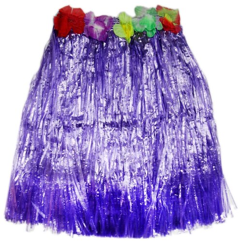 Юбка гавайская с цветами сиреневая гавайская хула юбка гавайская с цветами сиреневая гавайская хула 60 см