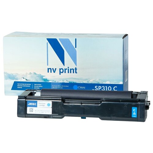 Картридж NV Print SP310 Cyan для Ricoh, 2500 стр, голубой картридж nv print sp310 magenta для ricoh 2500 стр пурпурный