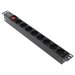 5bites PDU819P-08 Блок розеток 8S PVC SWITCH 1U 19