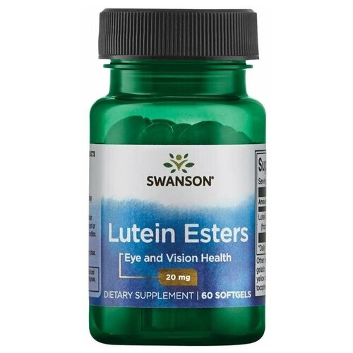 Swanson Lutein Esters (Лютеин) 20 мг 60 гелевых капсул