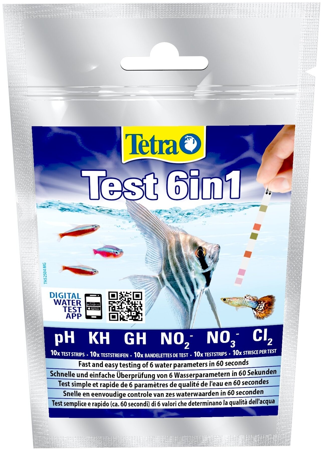 Тест для воды в аквариуме Tetra Test 6in1 (10 шт.)