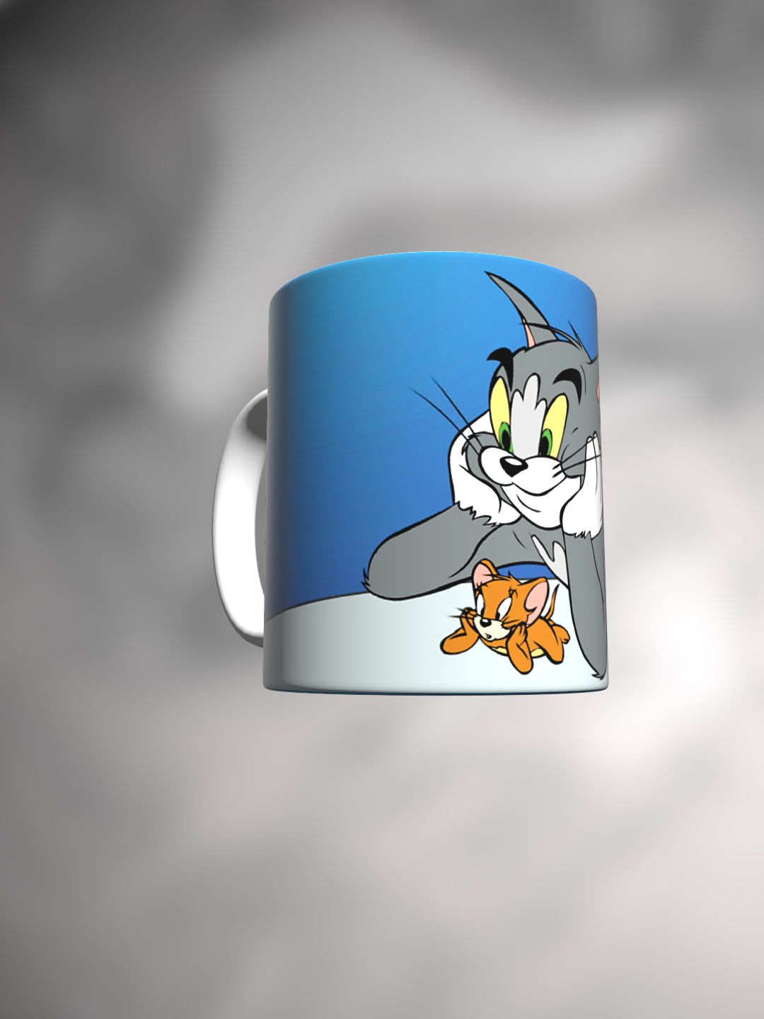 Кружка Том и Джерри Tom and Jerry голубой — фото 1