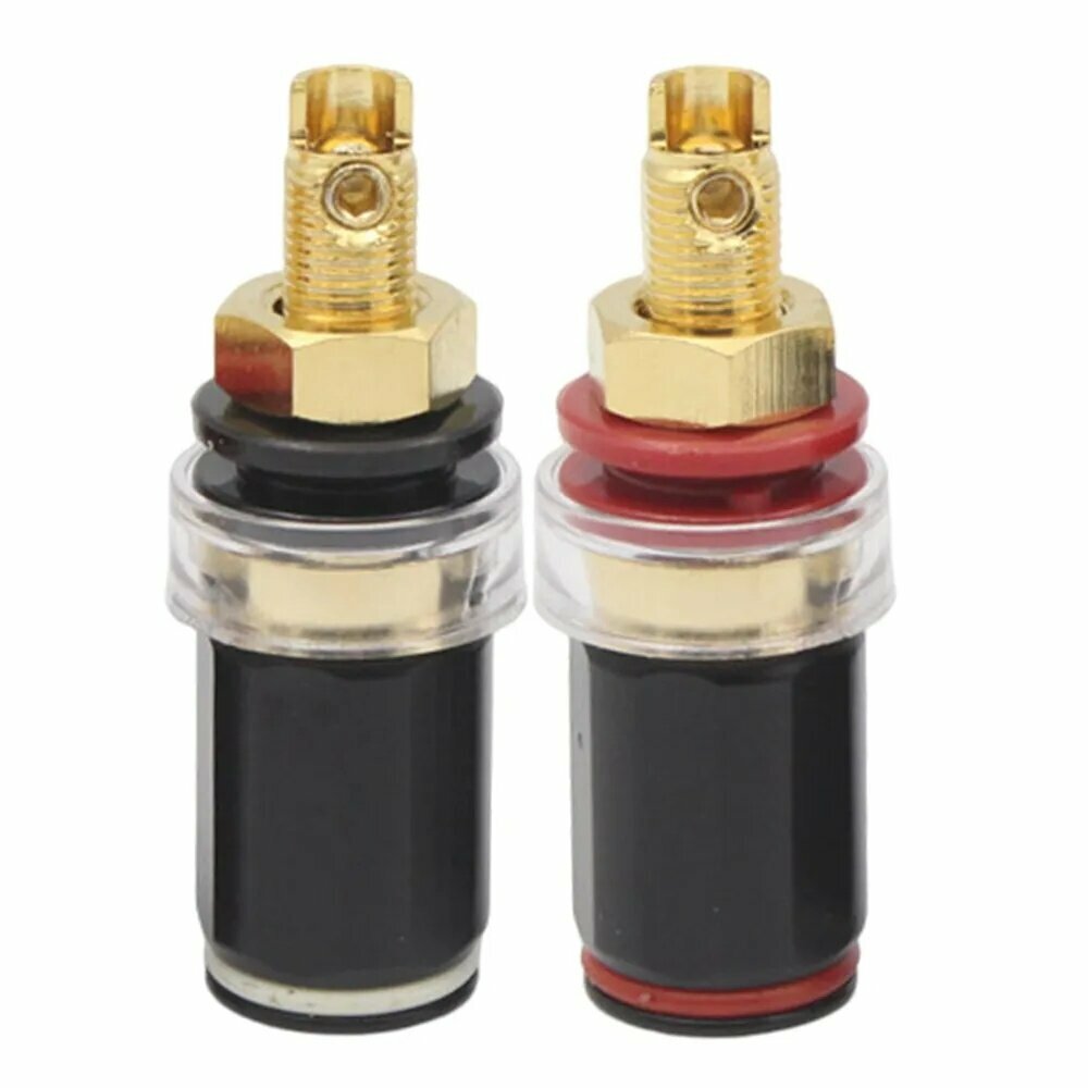 Высококачественный медный акустический терминал для усилителя HiFi, 2 шт.
