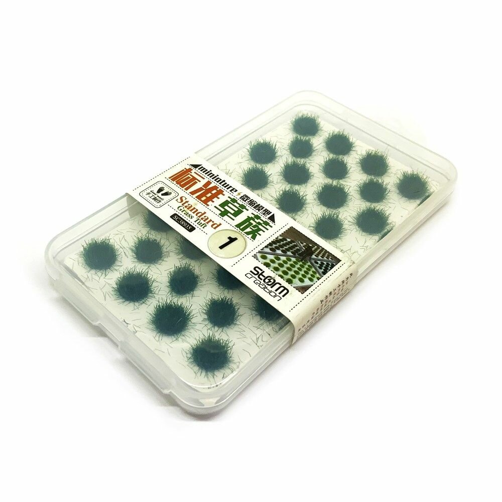 Модельная трава зеленая - 32шт 5мм — фото 1