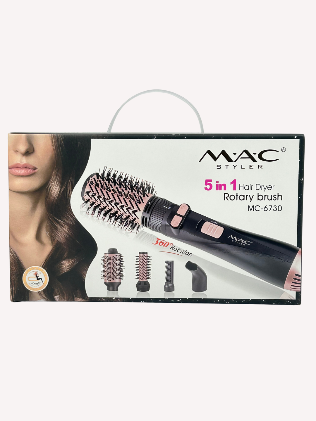 MAC Styler 5-in-1 Hair Dryer с 360° щёткой – фен + расческа, универсальный стайлер