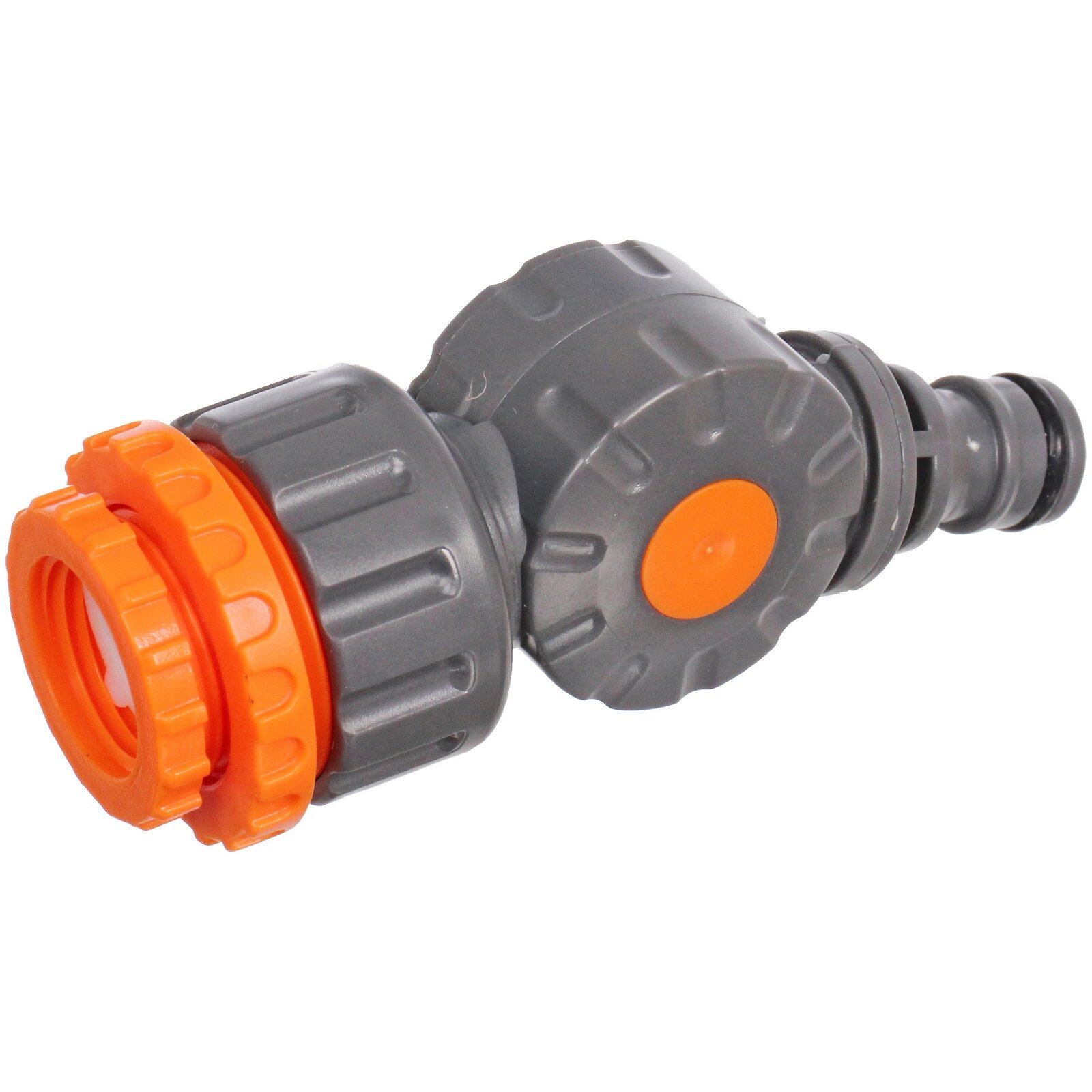 Коннектор для полива «Master» поворотный, универсальный переходник 1/2, 3/4, 1 дюйм, прочный пластик