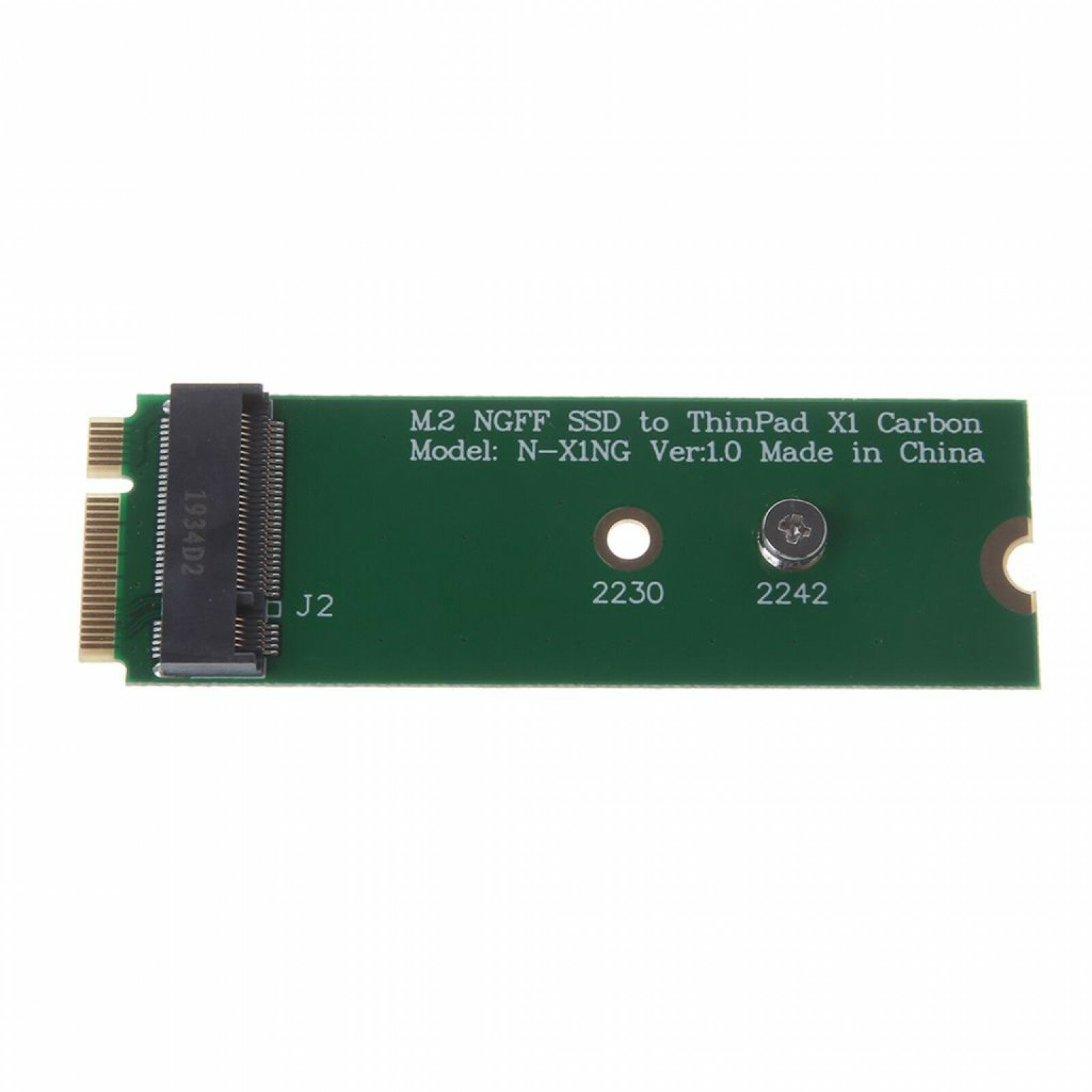 Карта-адаптер MyPads для ноутбука Lenovo ThinkPad X1 Carbon 20+6 pin под SSD NGFF SATA