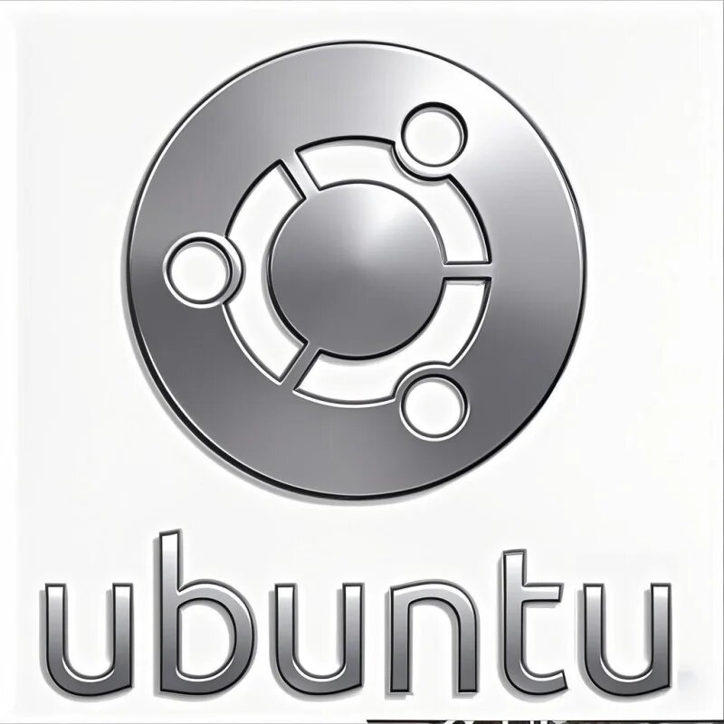 Наклейка Ubuntu Silver 4.5x4.3cm