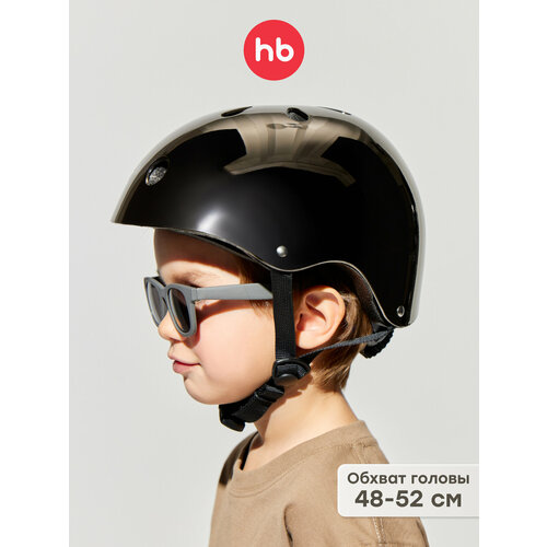 50054, Шлем велосипедный детский Happy Baby MADDY защитный для роликов и самоката, обхват головы 48-52, коричневый