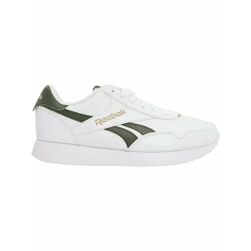 фото Кроссовки reebok jogger lite, полнота f, размер 6 us, белый/зеленый/бежевый