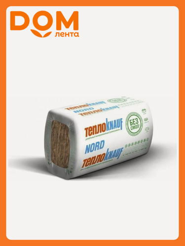 Изображение товара Утеплитель Knauf Nord 50х600х1250 мм 9 кв. м, 12 плит в упаковке, 1 уп.