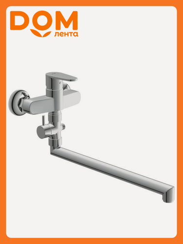 Изображение товара Смеситель Cersanit Cariva 63028, латунь, рычажный, для ванны, поворотный излив