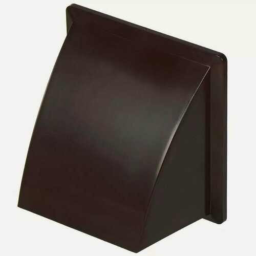 Изображение товара Выход стенной Event 175х175 мм вытяжной с обратным клапаном и фланцем D120 коричневый для вентиляции